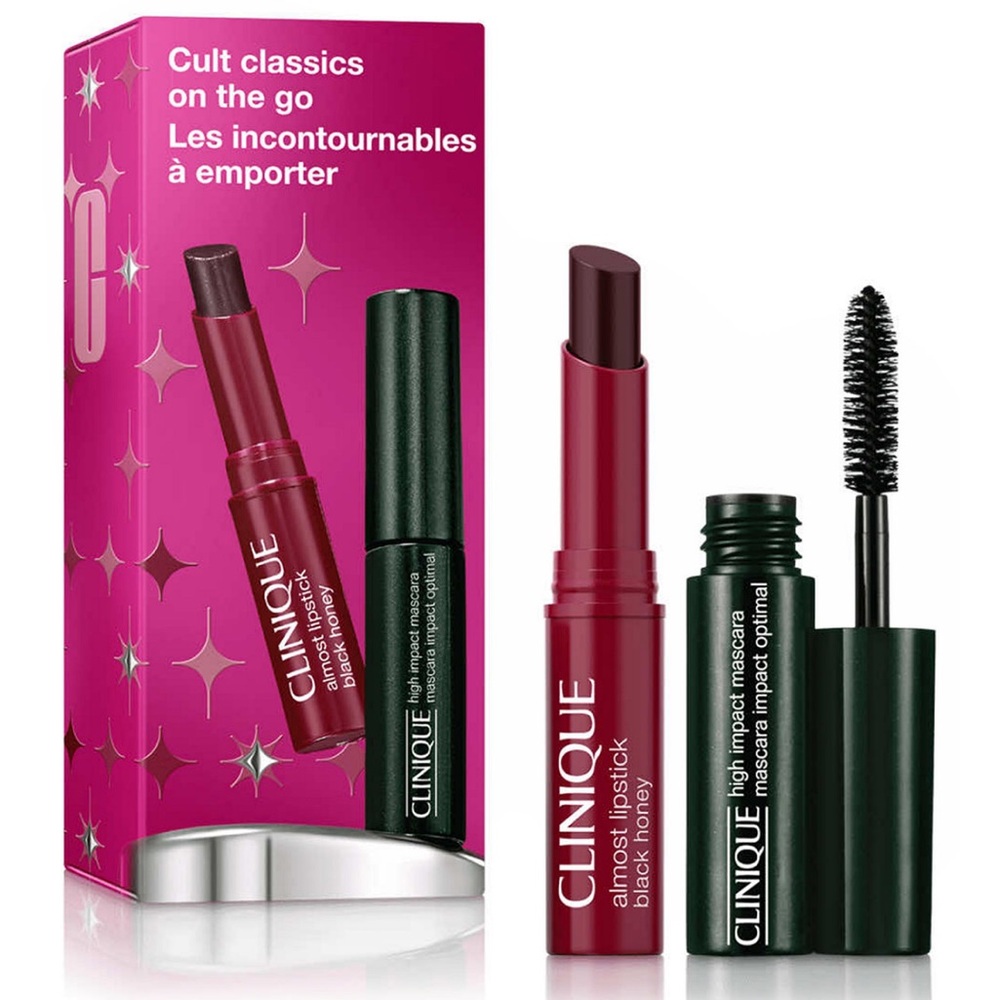 Cult Classics On The Go: High Impact Mascara + Black Honey Lip Mini Gift Set